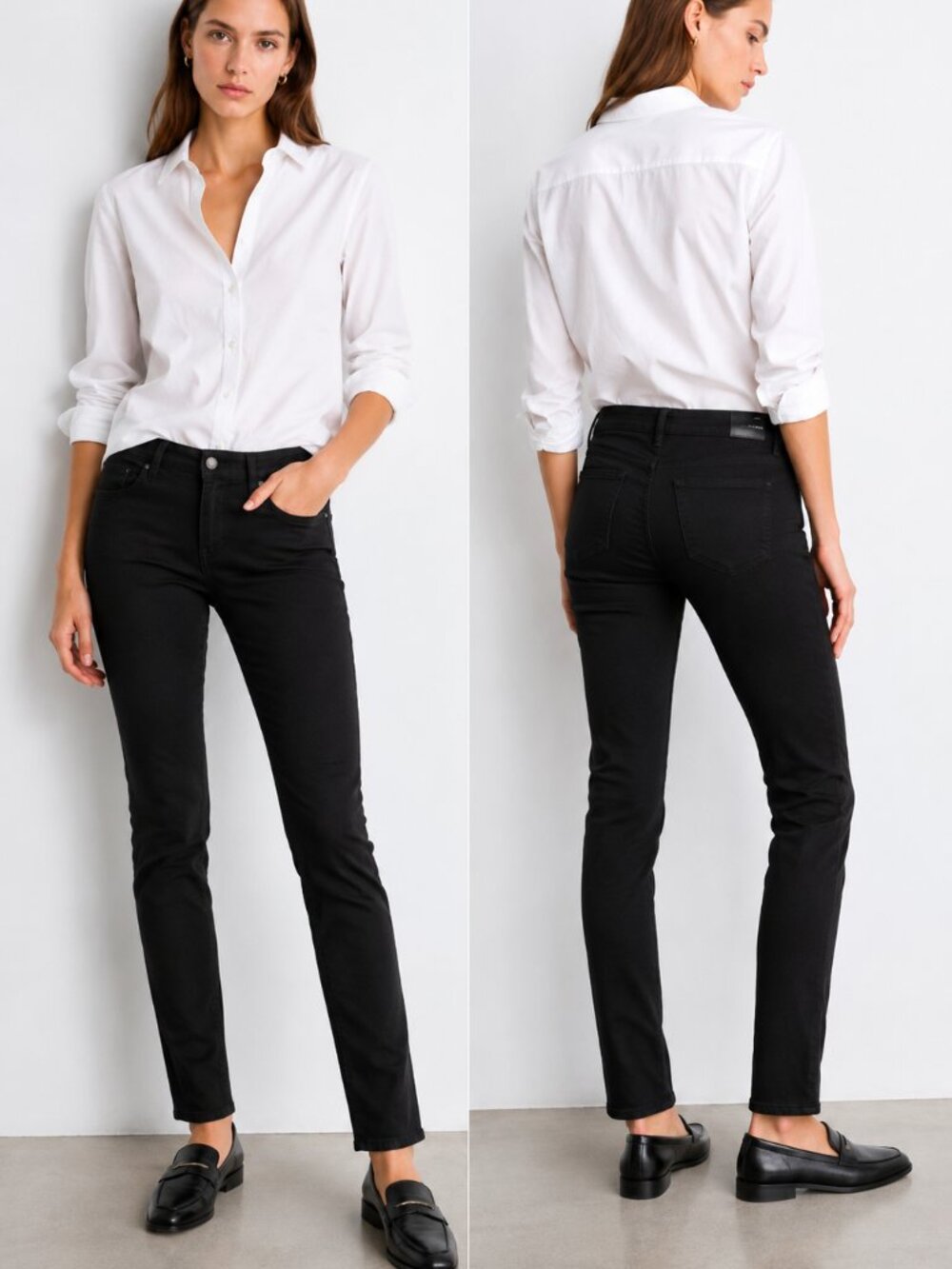 Prada Sport Linea Rossa Black Skinny Jeans IT 42 Made in Italy